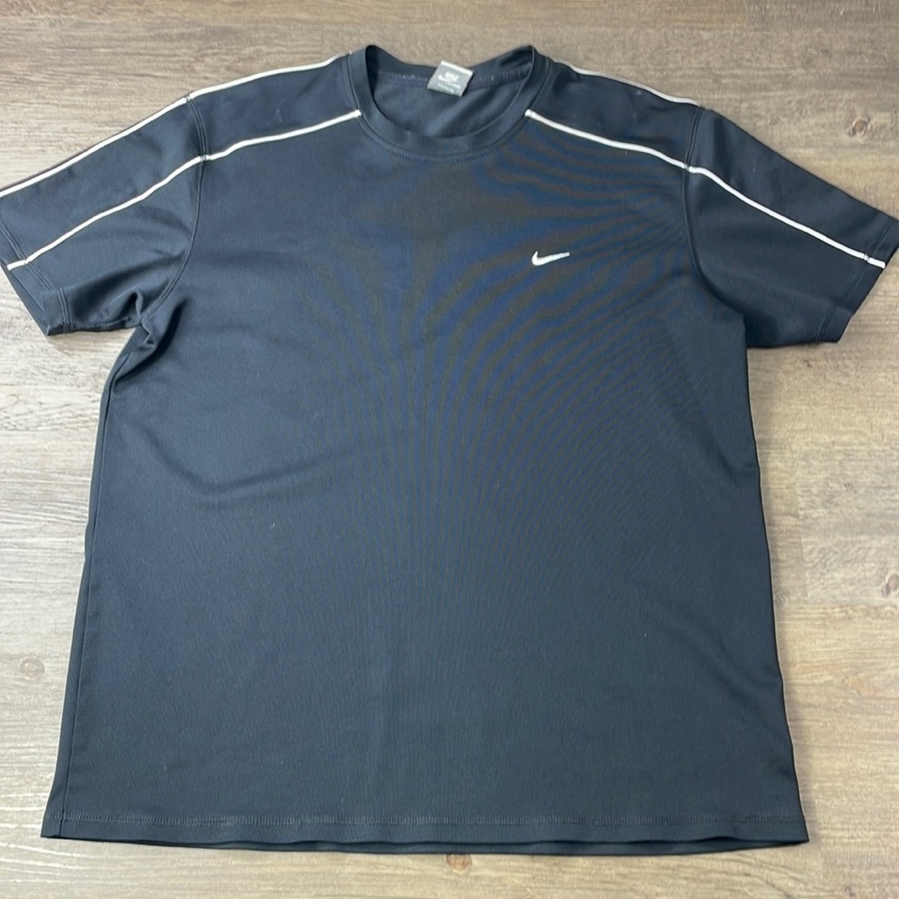 Vintage Nike Sportswear Men’s Black And White Short Sleeve Tee, size XXL